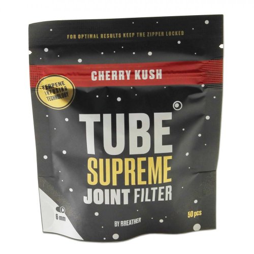Filtry TUBE Supreme s terpeny Cherry Kush 50ks