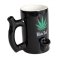 Keramický hrnek Black Leaf Wake+Bake