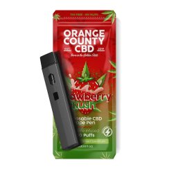 Orange County CBD Vape Pen Strawberry Kush, 600mg CBD, 1ml