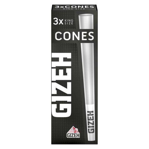 Dutinky GIZEH BLACK KS Conical Tubes 3ks