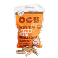 Uhlíkové filtry OCB Extra Slim unbl. 50ks - 6mm