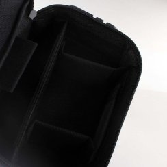 BLACK LEAF Protipachová brašna se zámkem - černý