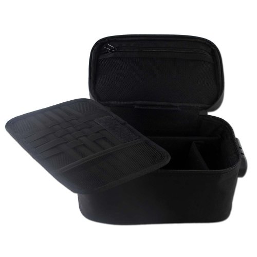 BLACK LEAF Protipachová brašna se zámkem - černý
