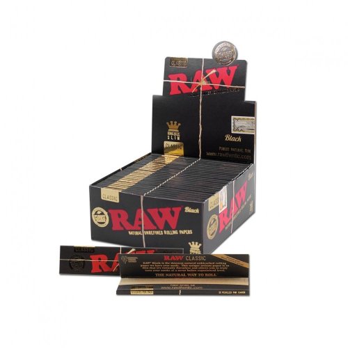 Raw černé papírky King Size Slim Extra Fine
