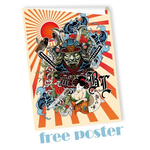 BL Boxed Bong Perco RONIN + GEISHA