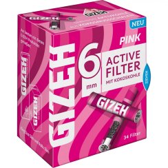 Uhlíkové filtry Gizeh Black Slim 34ks