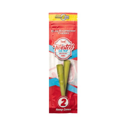 Twisted Hemp Cones - Raspberry Cherry 2x