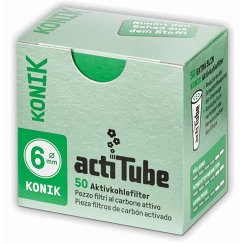 Uhlíkové filtry actiTube Konik Extra Slim 50ks