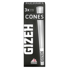 Dutinky GIZEH BLACK KS Conical Tubes 3ks