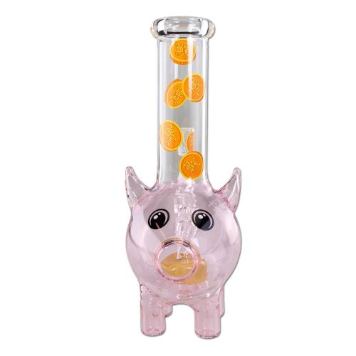 Black Leaf Glass Bong PIGGY BANK