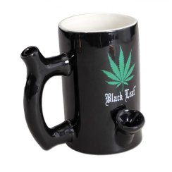 Keramický hrnek Black Leaf Wake+Bake